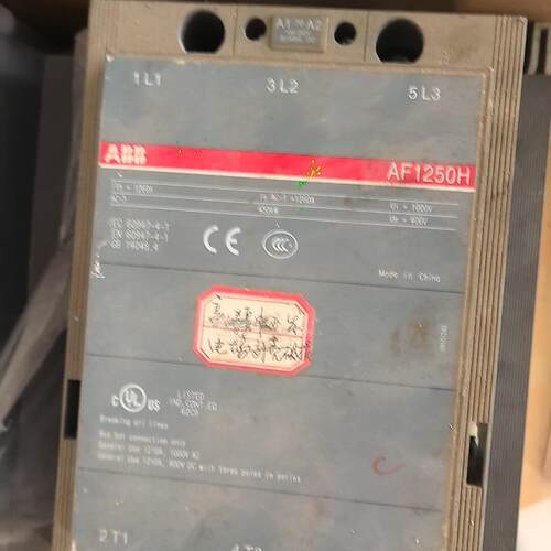 AF1250H ABB接触器 1250A大容量工控配件议价维修