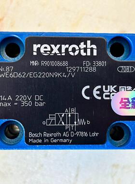 R901008688 4WE6D62/EG220N9K4/V REXROTH力士乐电磁阀议价维修