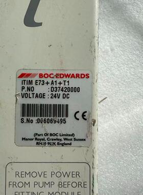 BOC EDWARDS iTIM E73+A1+T1 D37420000 控制单元 24V DC议价维修