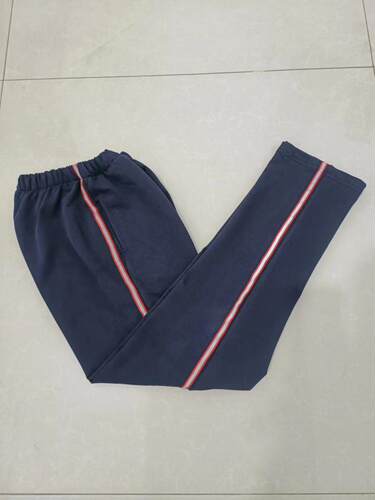 校服裤休闲运动纯棉直筒裤藏蓝