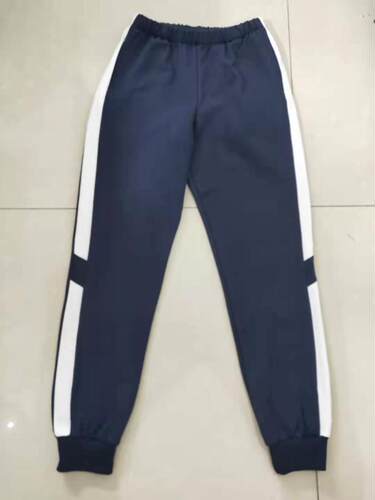 订做中小学校服长裤白杠部分藏蓝
