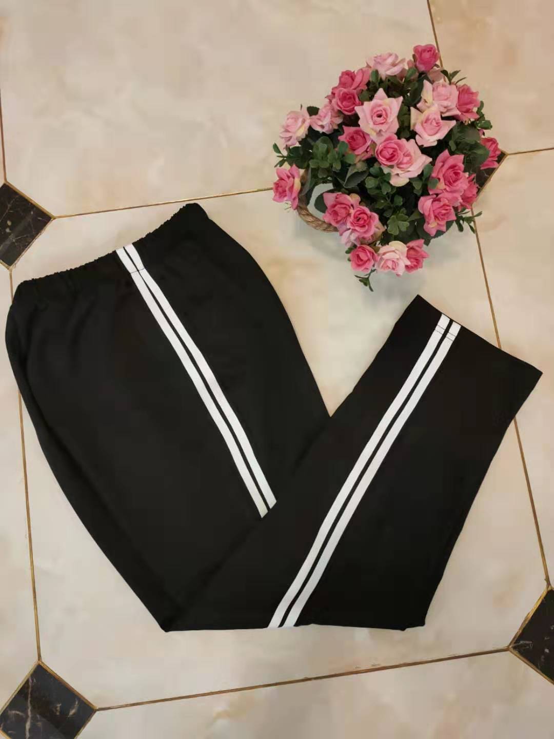 纯棉中小学生男女加厚二道杠校服