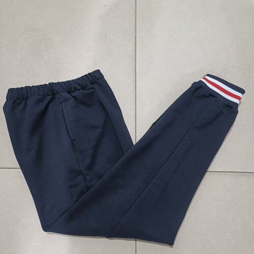 纯棉中高小学生男女校服长裤深藏蓝色净版束口运动休闲校裤可定制