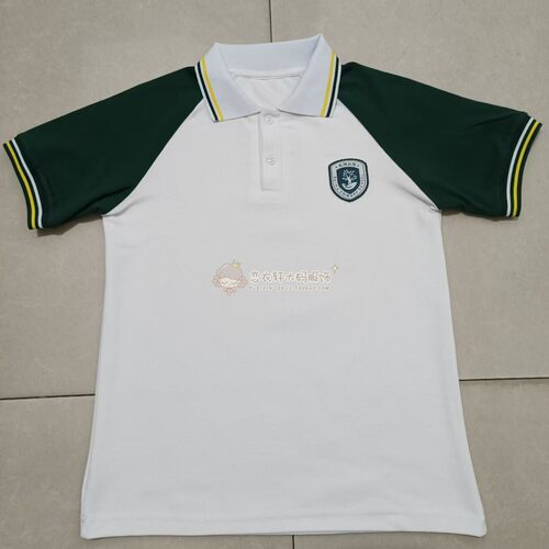 北湖小学男女夏季珠地棉校服短袖上衣中小学生Polo领短袖T恤可定