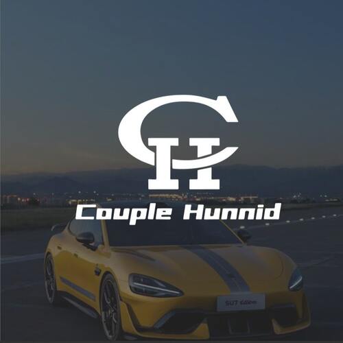 谢帝CH汽车车贴Couple Hunnid中国说唱歌手车身玻璃后窗镂空贴纸