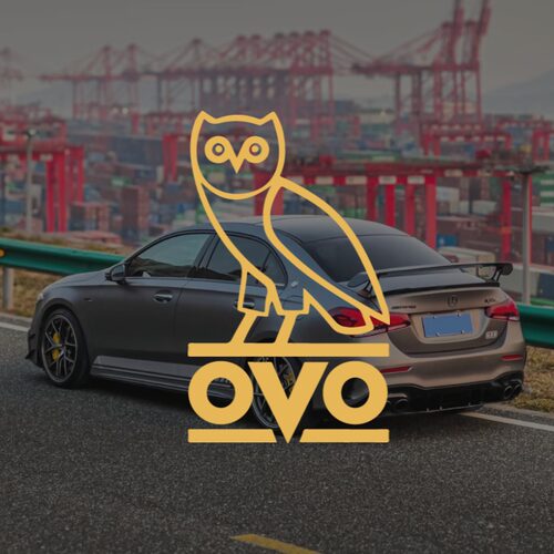 美国DRAKE歌手汽车车贴Octobers Very Own OVO猫头鹰logo镂空贴纸