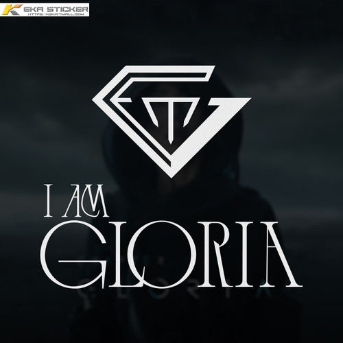 IAM GLORIA邓紫棋棋士徽章车贴创意个性应援贴电动车后窗装饰贴纸