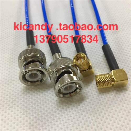 BNC/M5-JJ探头线microdot加速度传感器抗振动10-32UNF蓝色RG316线
