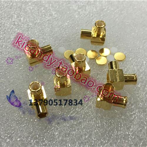 RF射频连接器MCX-JWB2弯公头内针适用50-2 RG405 086半柔线半钢线