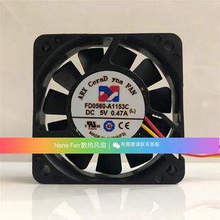 CeraD DC5V yna 6015 0.47A风扇 FAN 台湾三匠ARX