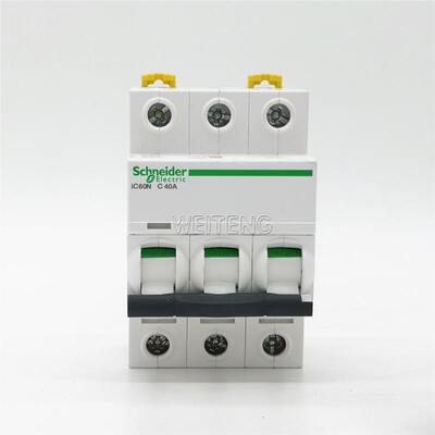 9年老店 空开 iC60N C40A 3P 小型断路器三相空气开关导轨