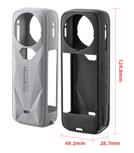 阿迈适用影石Insta360 X5硅胶保护套X5镜头盖机身保护套配件