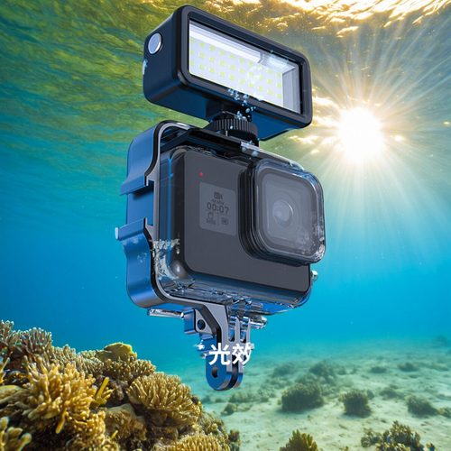 GoPro12/11/10热靴架潜水补光灯