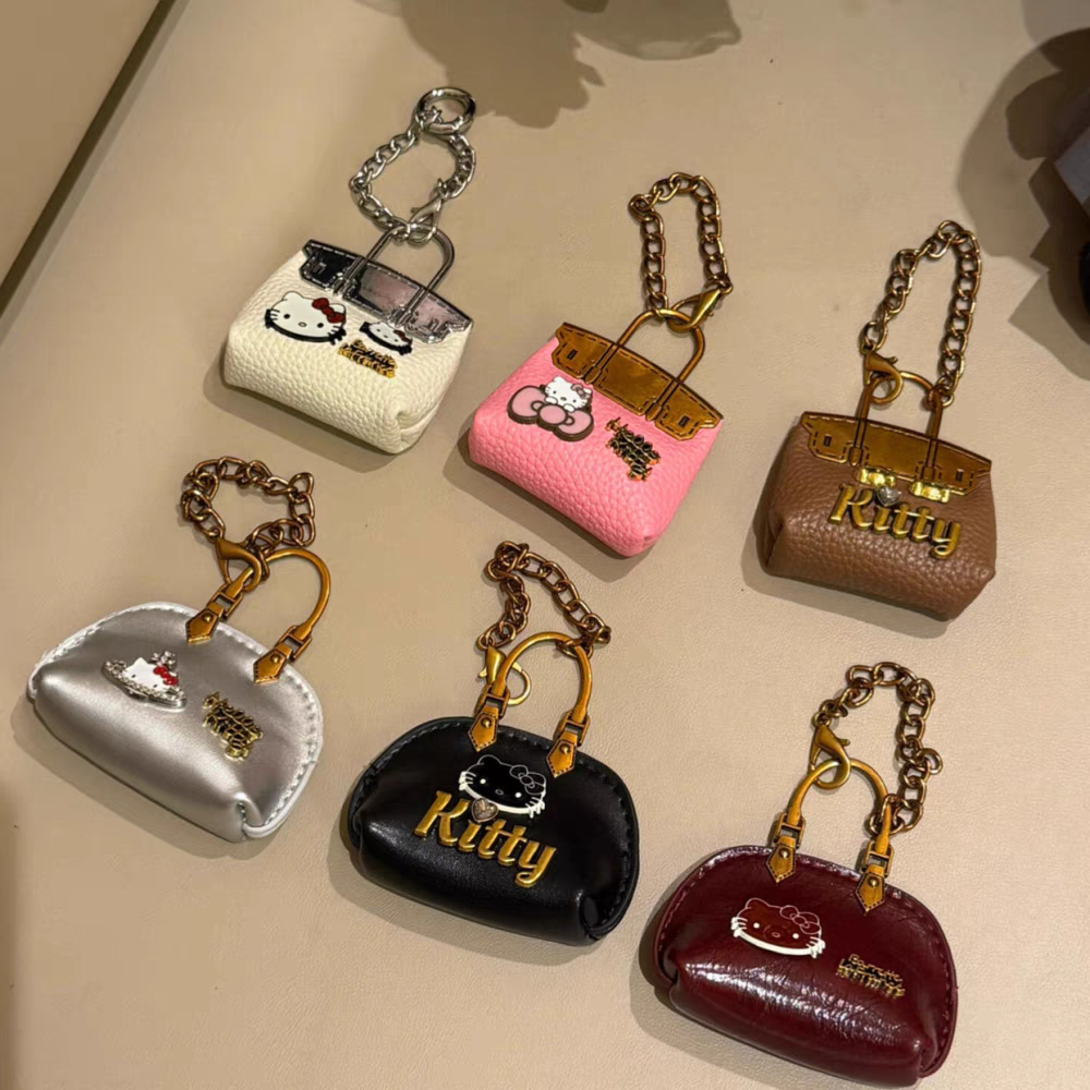 日本LizerDyx巨可爱kitty猫pu皮包包吊坠挂件包包挂饰配饰