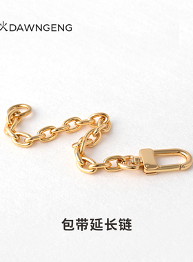 适用于LV包带延长链法棍包Loop肩带加长链Trunk牛角包改造斜挎链