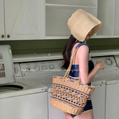 KWAN萝莉帽小清新拉菲草帽子女大头围夏天百搭沙滩旅游度假遮阳帽