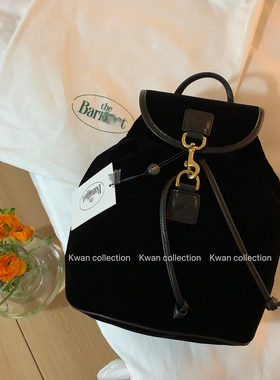 KWAN自制八奶the barnn*t真丝丝绒双肩背包fever同款水桶包书包