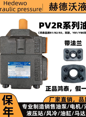 低噪音高压油泵PV2R1,PV2R2,PV2R3,YB-E仙居泵定量叶片泵双联