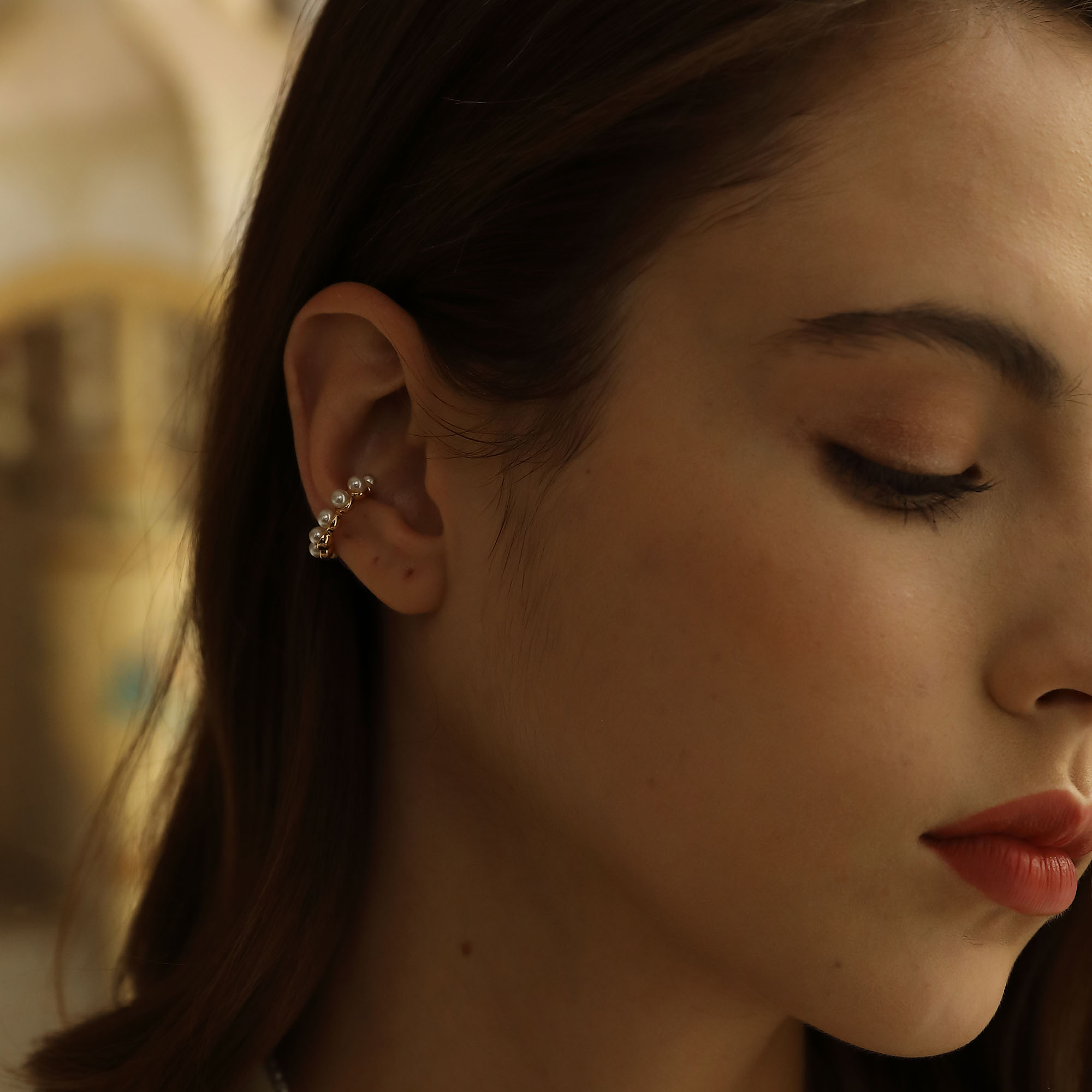 无耳洞珍珠耳夹不痛耳骨夹小众设计ins高级感简约耳环耳挂耳饰女