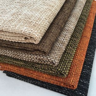 加厚粗麻布沙发布料素色亚麻坐垫套背景茶席摄影布面料车罩盖布