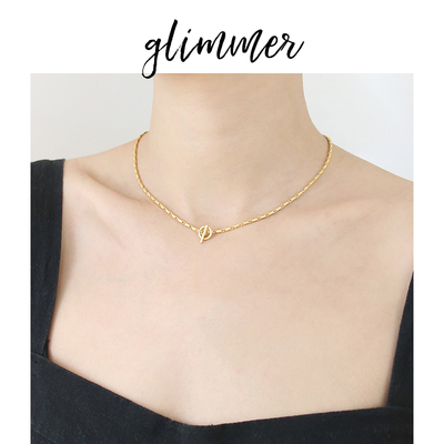 美国热牌madewell外贸y镀金项链