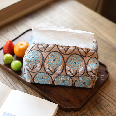 刺绣复古立体=纸巾袋车载纸巾盒