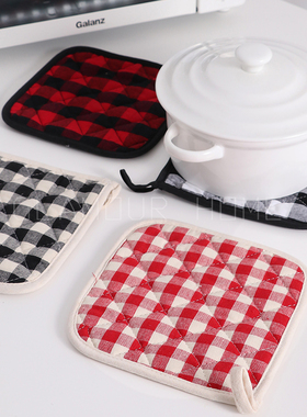 纯棉隔热垫防烫锅垫耐高温餐桌碗盘垫子 有同款隔热手套搭配