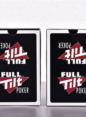 TILT POKER三角塑料德州扑克牌 防水包邮 高档塑料牌地红色 PVC