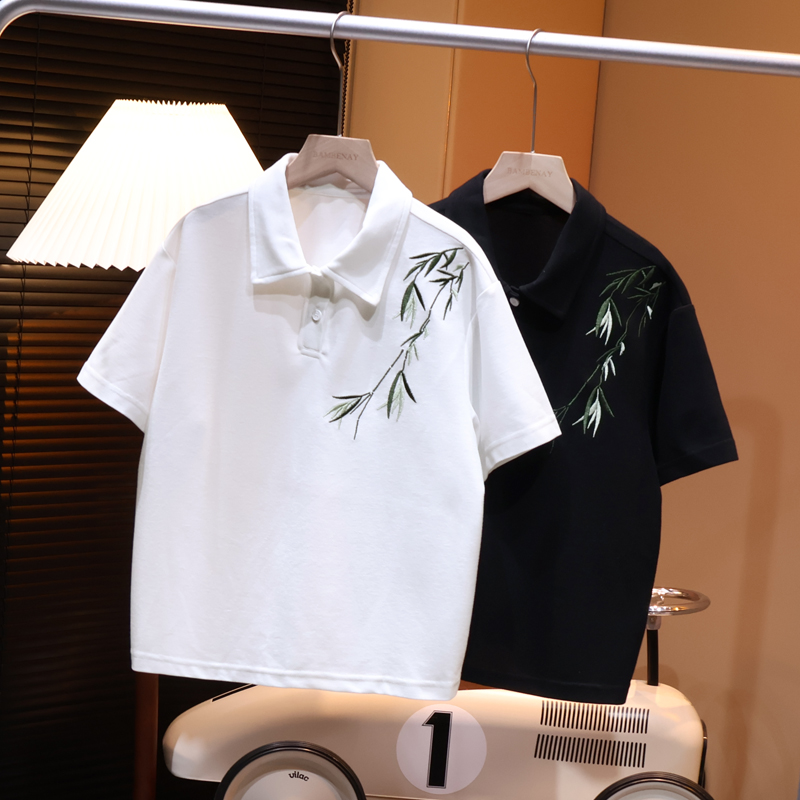 【一枝独秀】男童新中式polo衫T恤夏季短袖薄款汗衫2024新款G5256