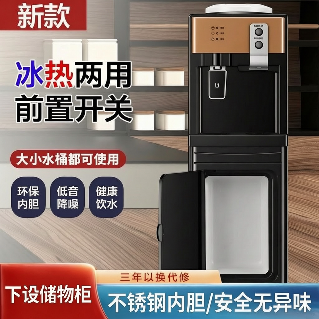 饮水机家用全自动智能立式制冷制热上置水桶办公室2026新款烧水机