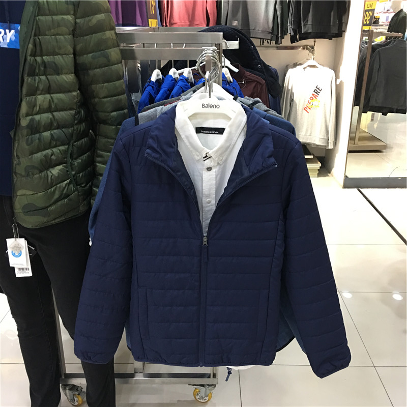 正品Baleno班尼路 秋冬男装夹棉休闲外套长袖夹克外套男88937009