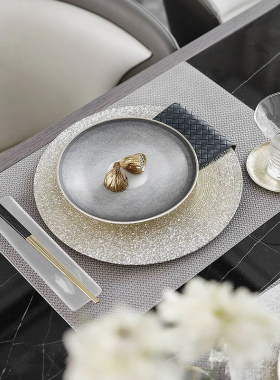 雅龙轻奢样板间西餐餐具全套牛排盘子套装欧式创意高级感家用餐盘