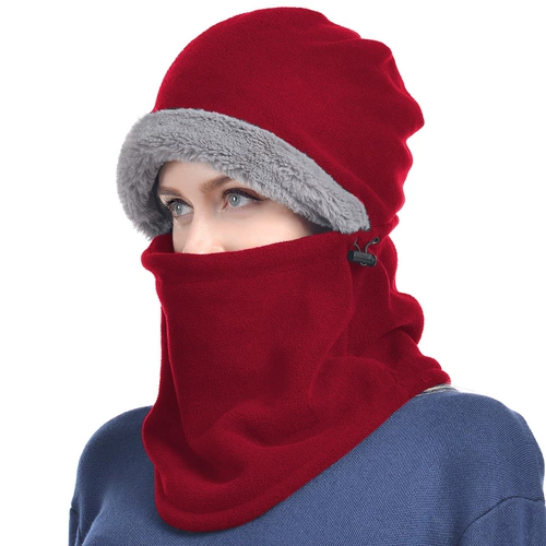 Зимняя шапка, шарф, бархатная ветрозащитная медицинская маска, удерживающий тепло защищающий от холода электромобиль подходит для мужчин и женщин для велоспорта