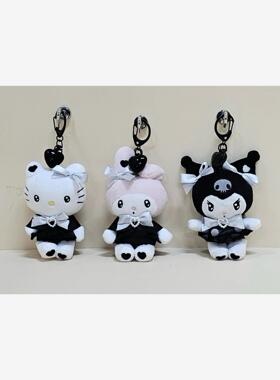 【定金预定】25年3月 韩版 黑色爱心hellokitty美乐蒂挂件