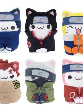 [预售定金] 火影忍者巨大化喵 忍喵猫耳 Chibi毛绒玩偶需补邮费