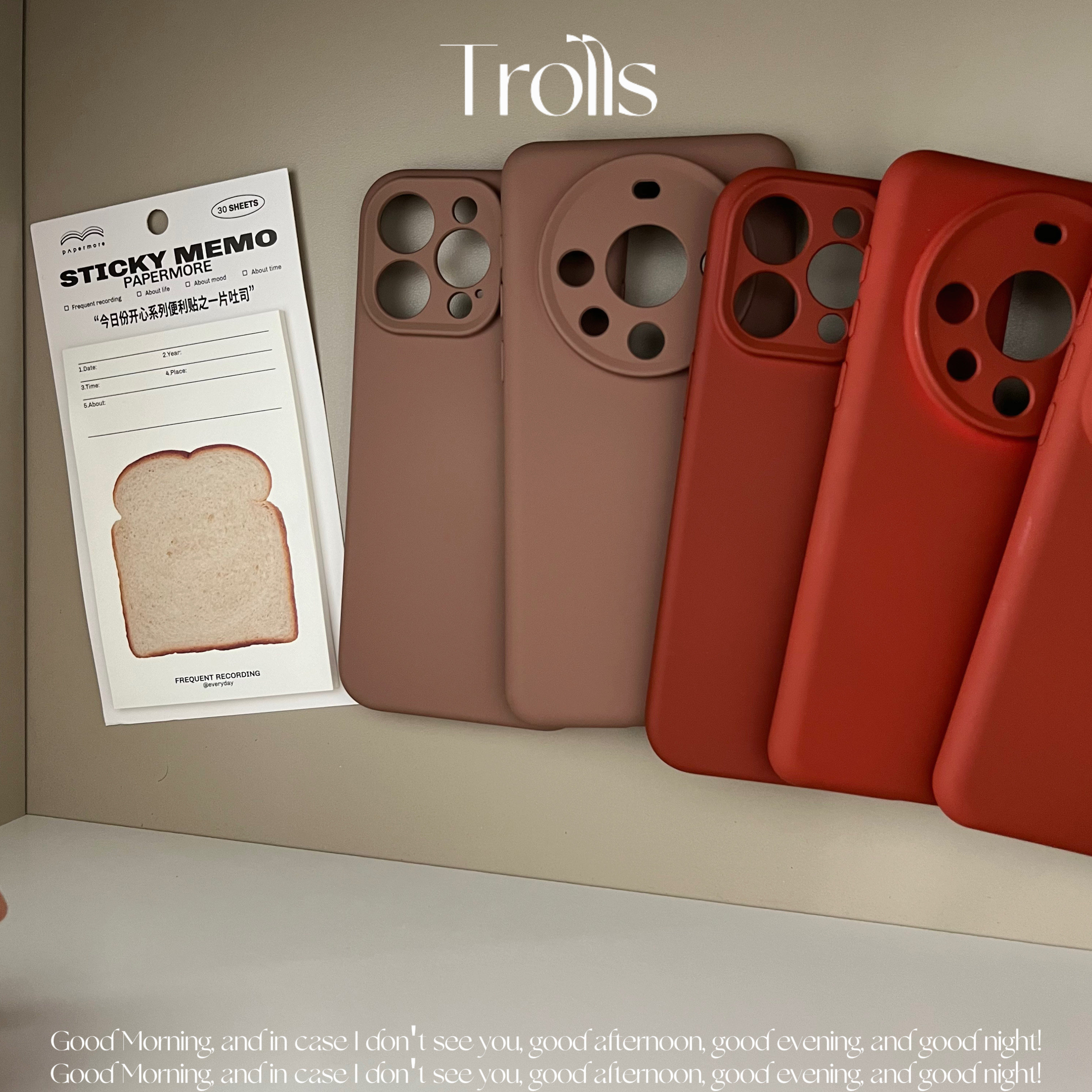 Trolls|焦糖烤栗子 秋冬氛围小众ins初秋焦糖栗子棕手机壳