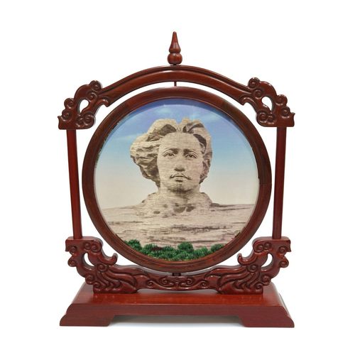 中国风摆台桌面摆件刺绣台屏