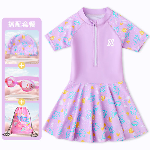 女孩儿童泳衣卓好姿连体