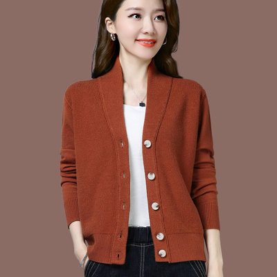 羊毛针织开衫女秋装2025年新款外搭早秋上衣披肩洋气外套宽松显瘦