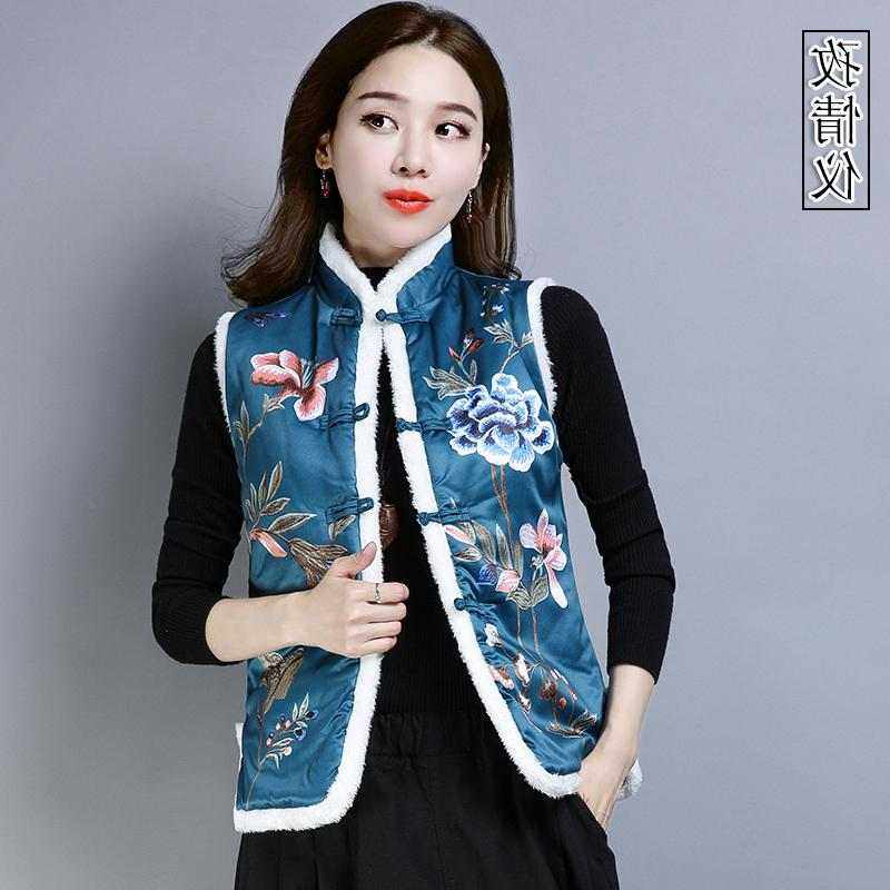 唐装马甲复古风茶服秋冬汉服中国风女装夹棉保暖旗袍中式盘扣上衣|msdalam kategori Butik wanita / wanita, pakaian/pakaian kebangsaan/peringkat pakaian, pakaian/pakaian Cina, jaket - dari Buy2taobao.com untuk memberikan perkhidmatan ejen Taobao profesional membeli