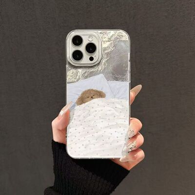 睡觉猫咪小狗适用iPhone16promax手机壳适用苹果14iPhoneXR漩涡壳