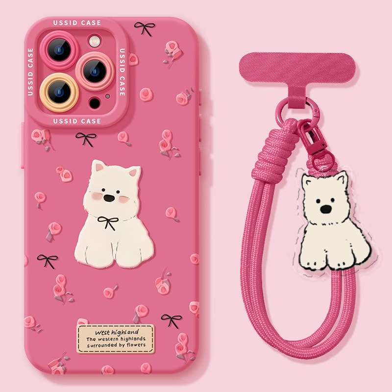 玫瑰西高地苹果17手机壳iphone17promax新款Air硅胶17ppro可爱16