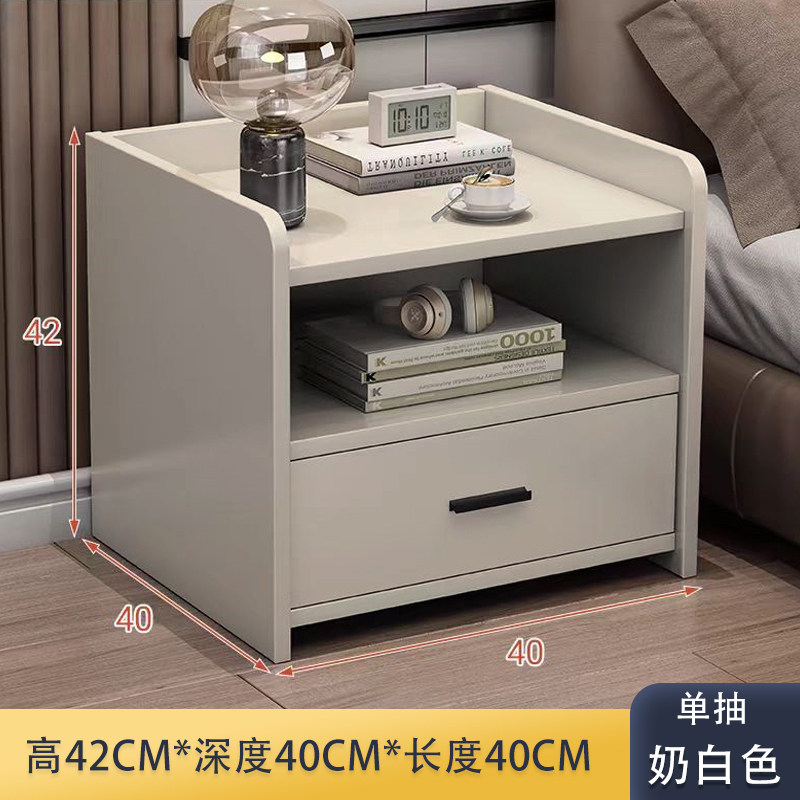 简约意大利风格床头柜圆角全铝合金蜂窝班小型收纳置物储放柜卧室