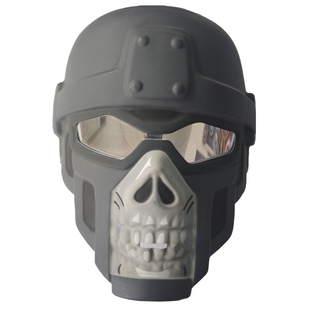 万圣节装扮骷髅头面具骷髅盔甲面具万圣节面罩eva面具礼品面具