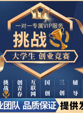 大学生创新创业ppt定制美化三创赛互联网+挑战杯创青春项目计划书