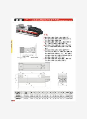 正品台湾精展超低加大开口倍力增压式虎钳65380-JQV-JQV160S
