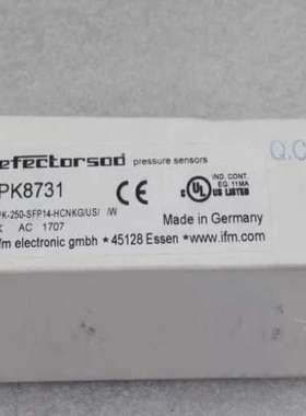 德国IFM易福门 压力开关传感器 PK8731  P