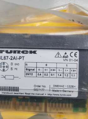 图尔克电子模拟量输入模块BL67-2A-PT 6827177
