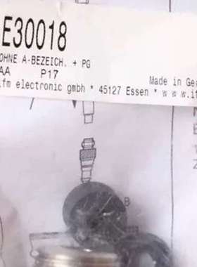 IFM E30018 易福门电子连接器 CLAMP FI