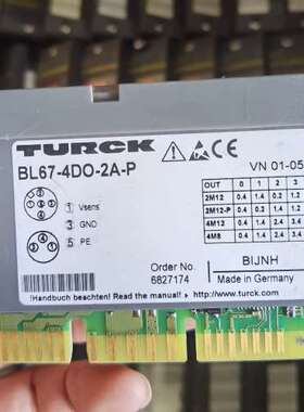 图尔克 开关量输模块BL67-4DO-2A-P 68271